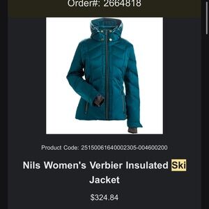 NILS Women's Verbier Ski Jacket - Teal
